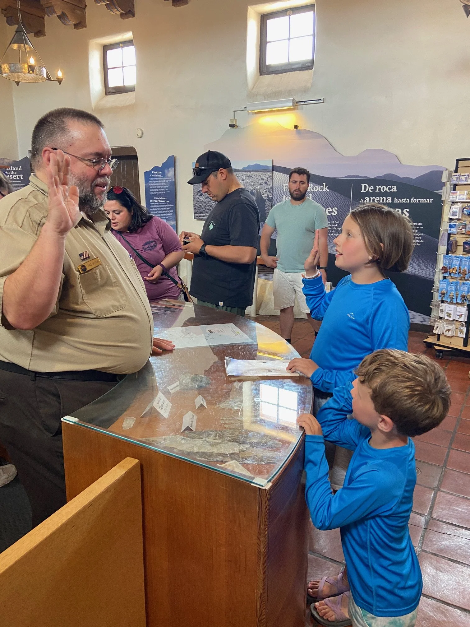 Becoming official White Sands rangers!