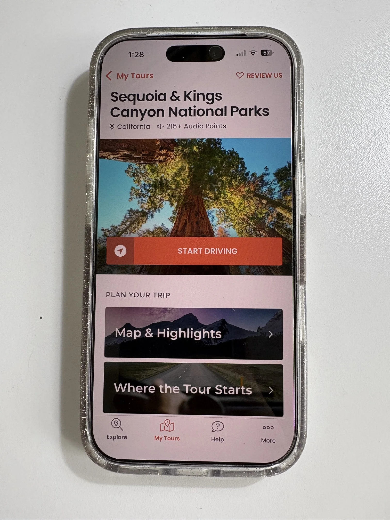 Individual tour home page