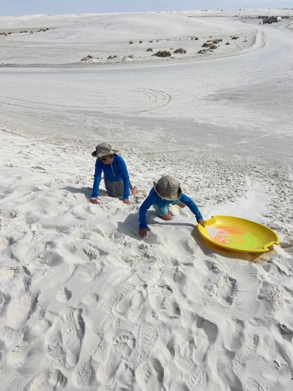 White Sands Sledding Tips and Tricks Fun for the Family!
