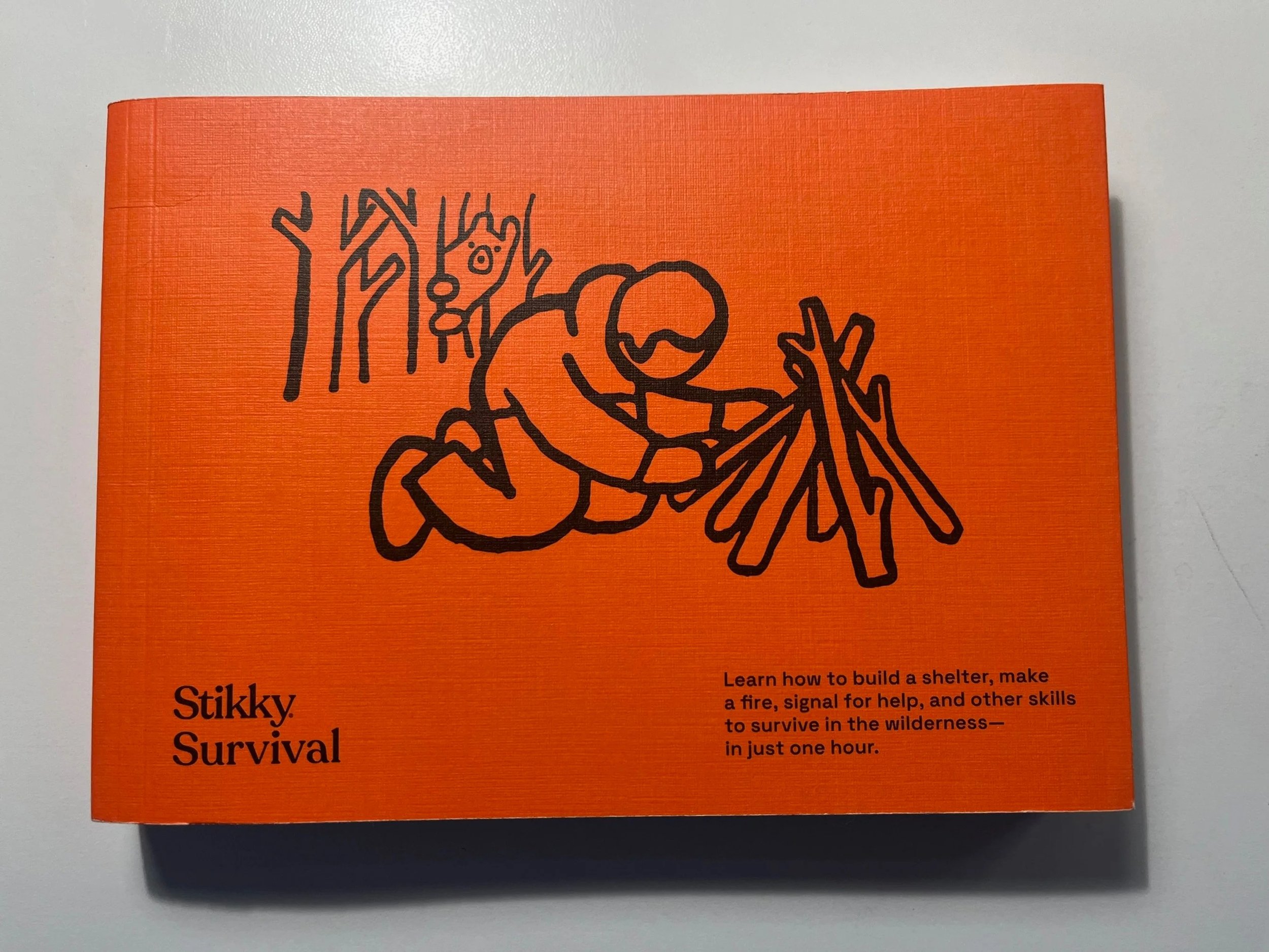 Bright orange cover of Stikky Survival