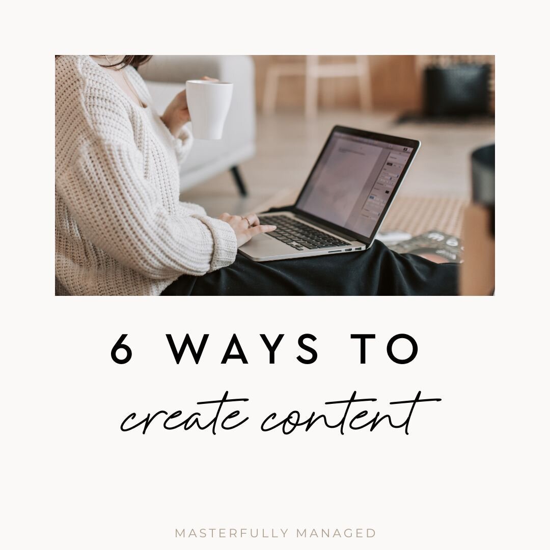 These 6 easy ways to create content will change your timeline, we promise.