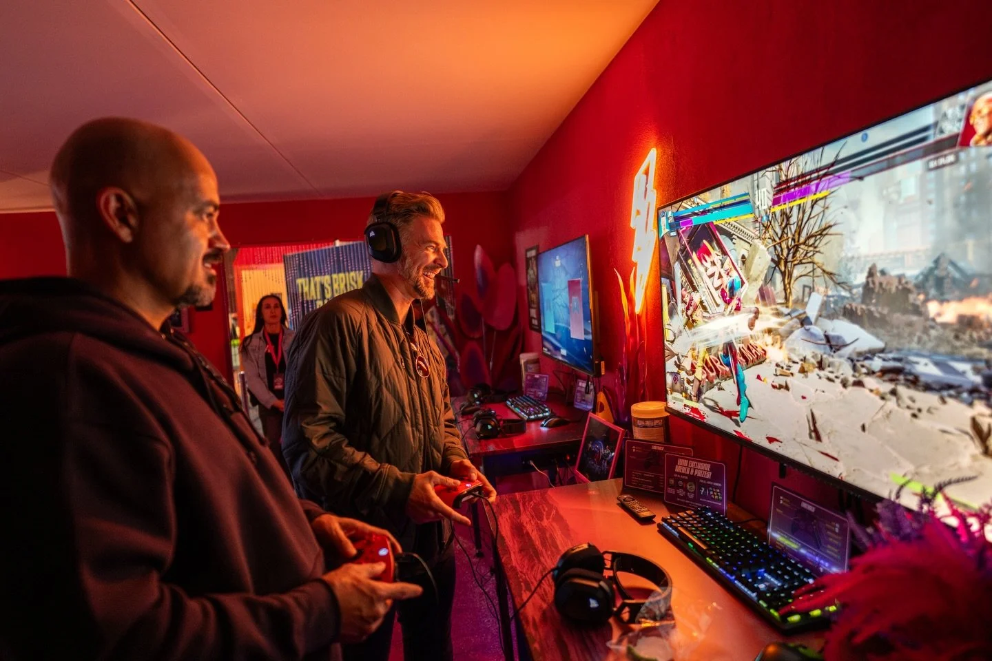 The @invinciblevs 3v3 arcade experience at @sxsw. 🕹️💥

Incredible collaboration between @skyboundent, @invincible.hq, @primevideo, and @brisk. Don&rsquo;t miss the Burger Mart before the festival ends! 🍔

#SXSW #invinciblevs #SXSW2026 #skybound