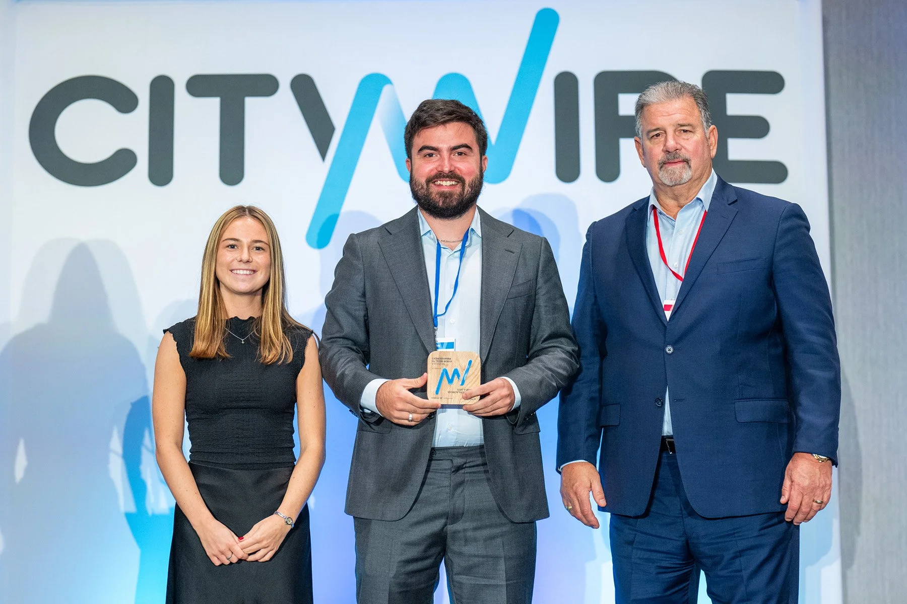 Attendees receiving award during the Citywire conference in Austin, TX