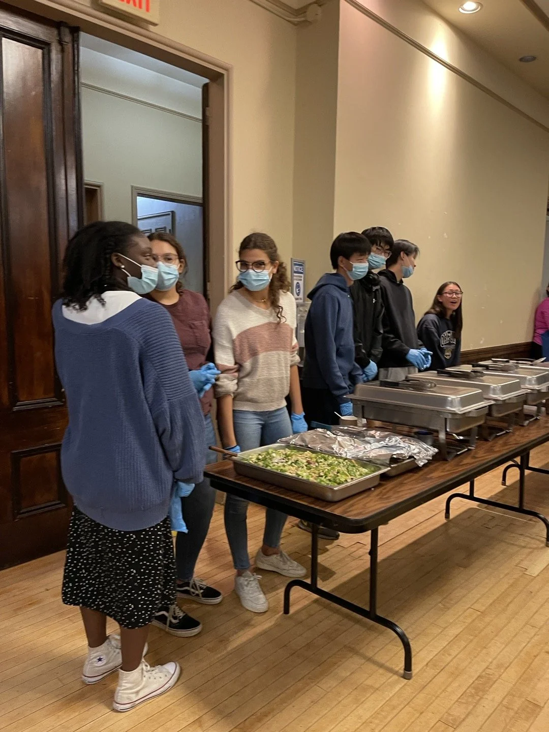 Serving for Loaves and Fishes Meal Program!