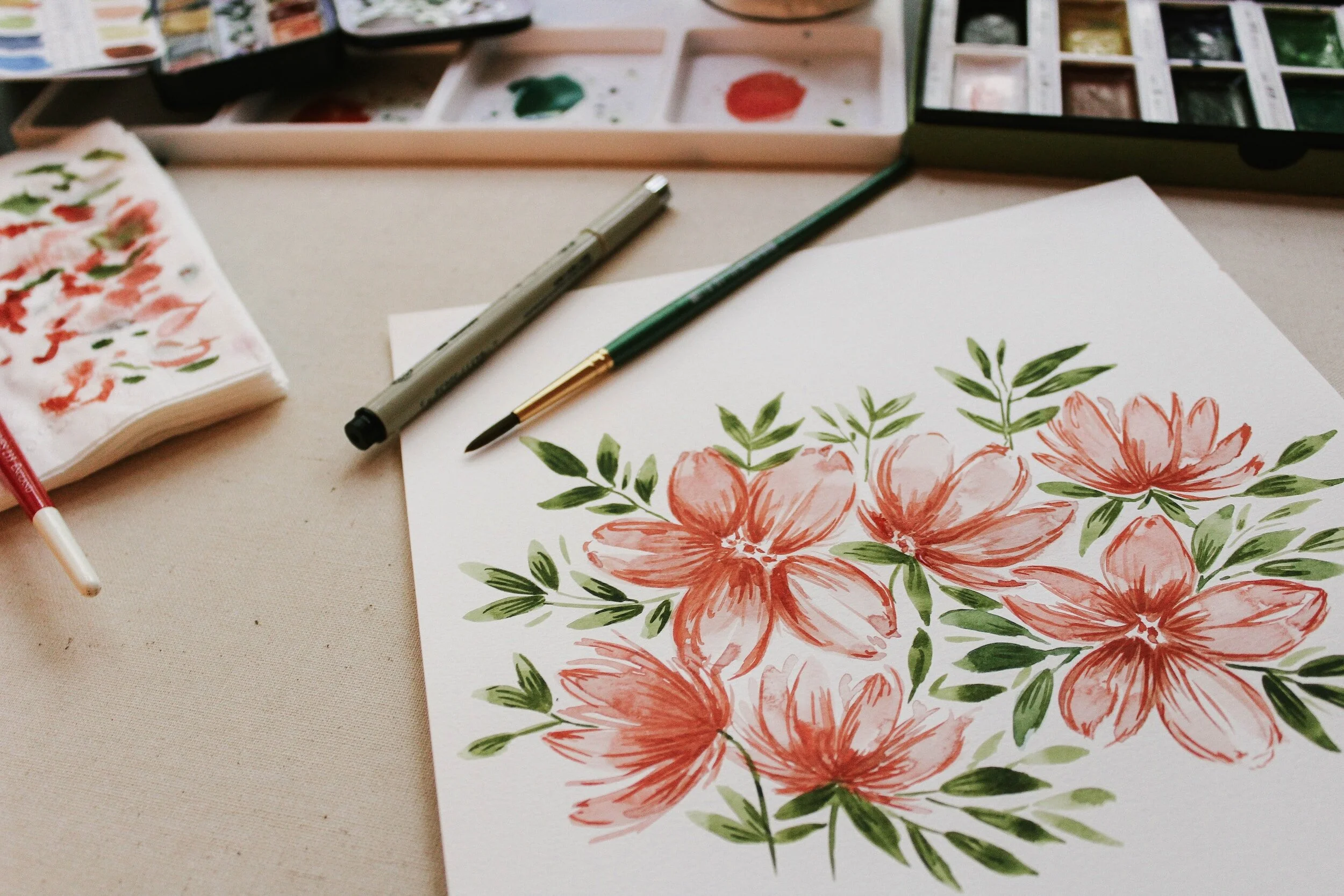 Watercolors with Seniors