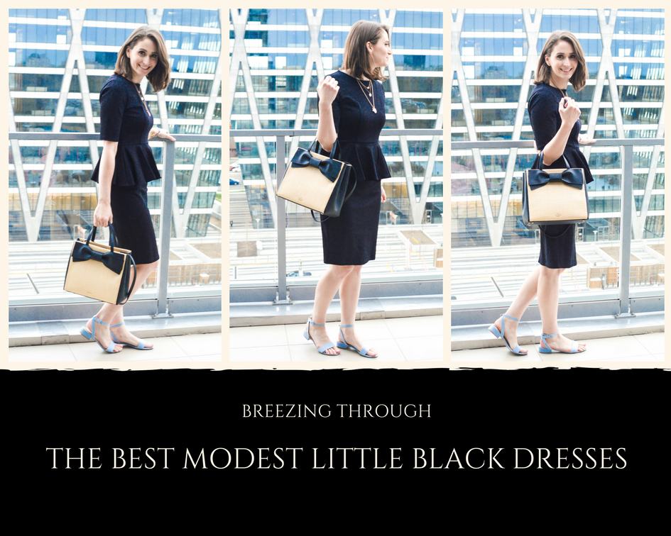 The Best Modest Little Black Dresses — Breezing Through