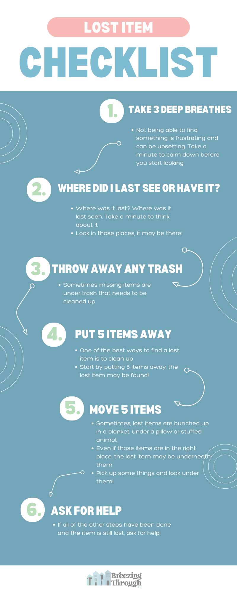 Lost Items Checklist and Download
