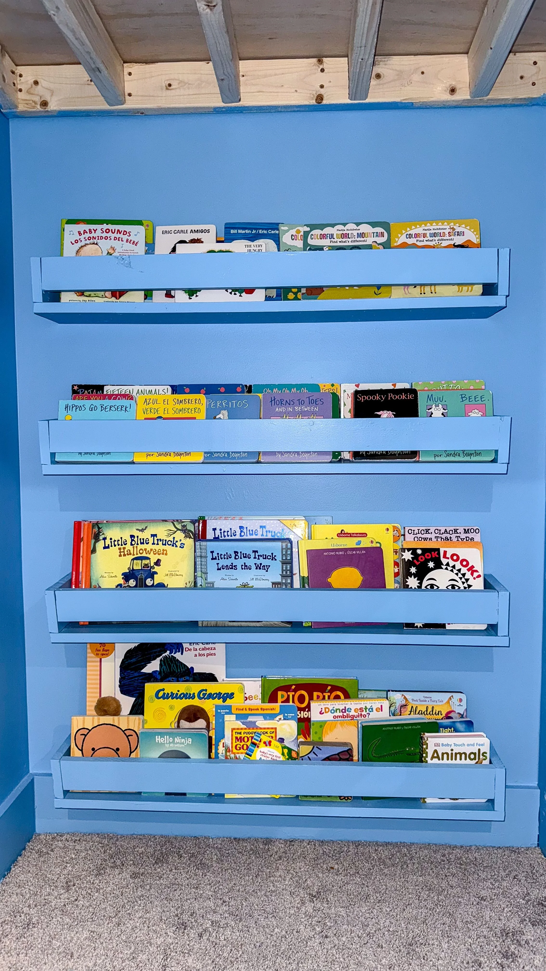 DIY Floating Bookshelves