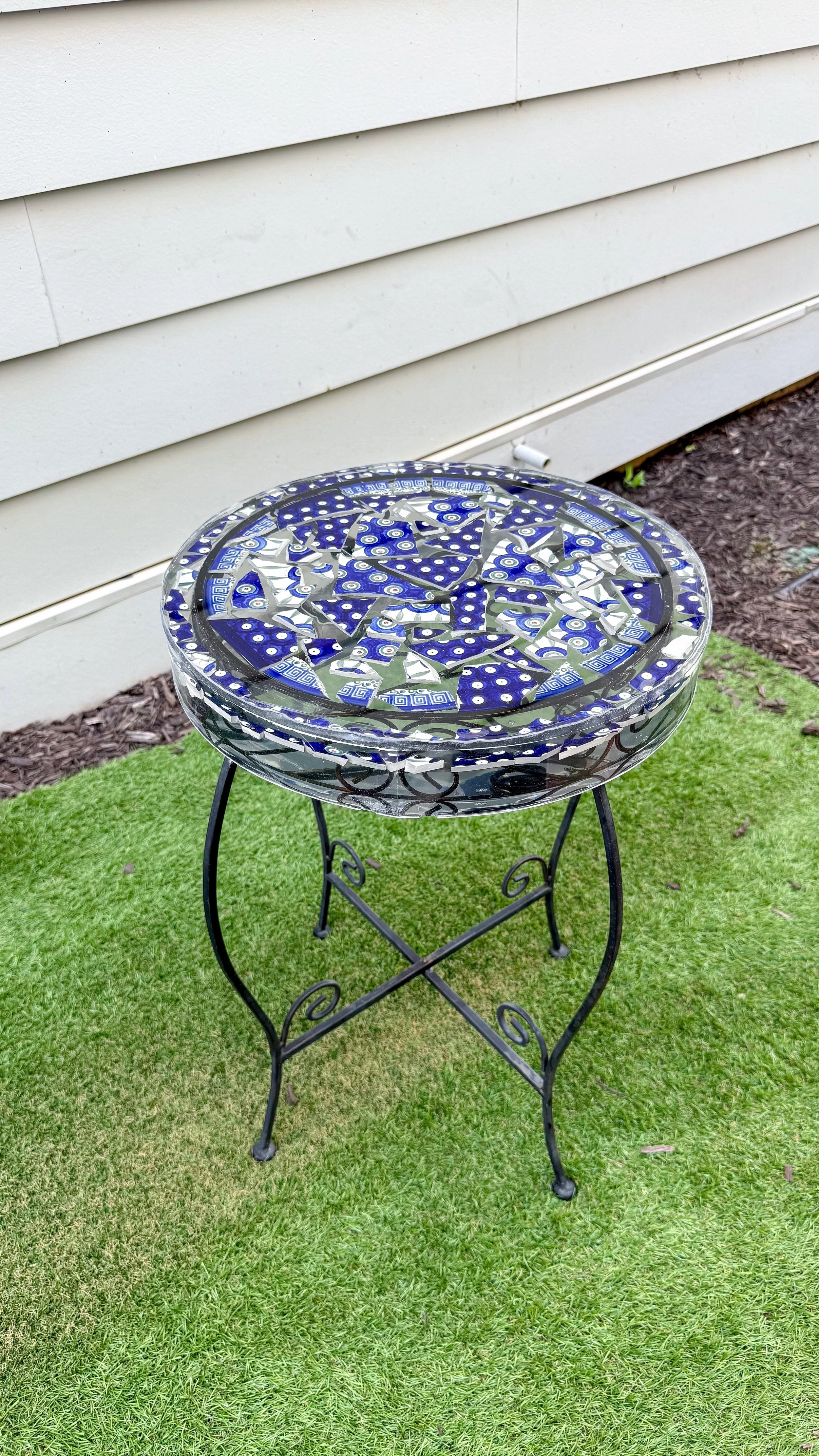 Polish Pottery Epoxy Table