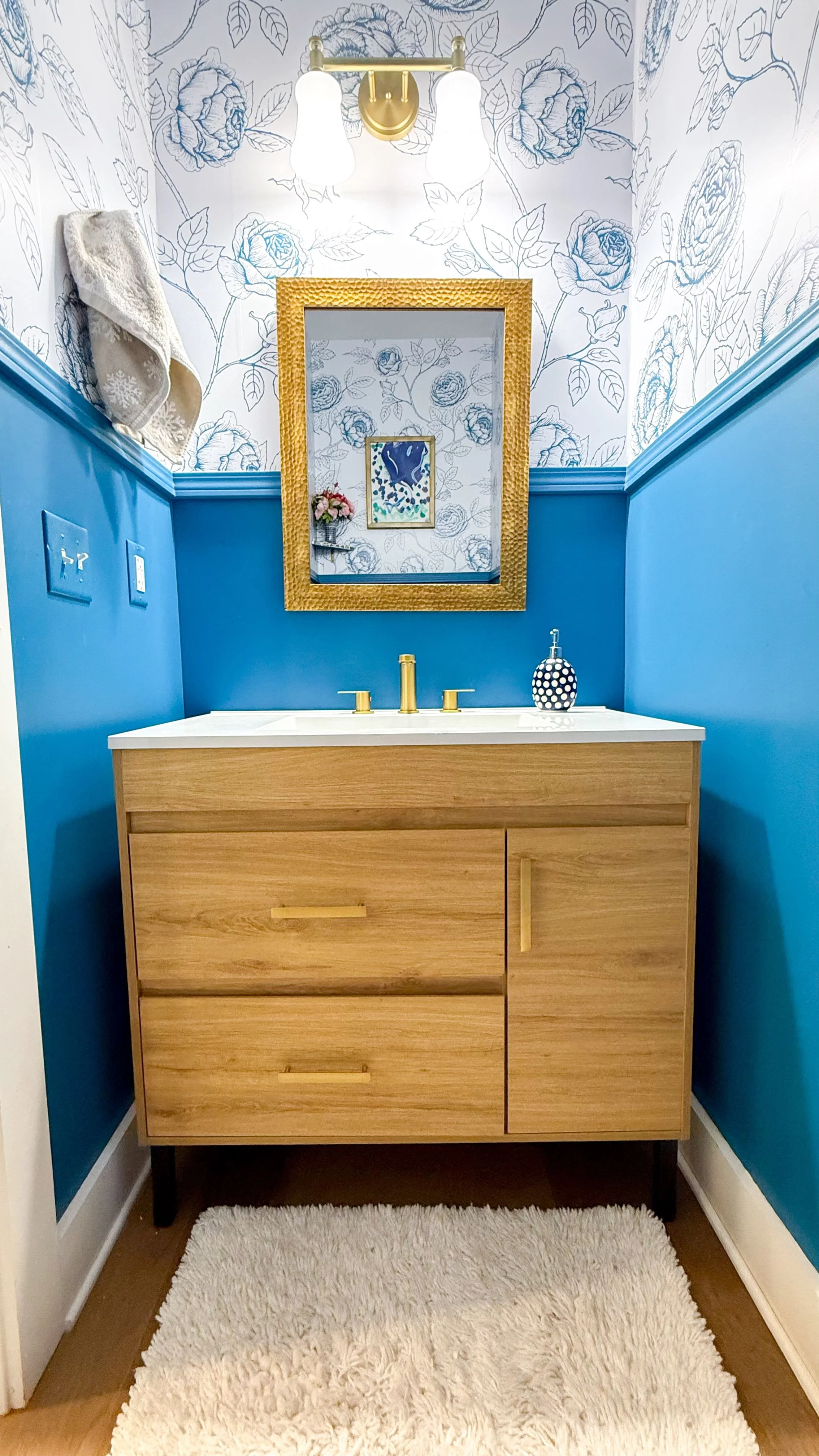 How to Swap a Pedestal Sink for a Vanity