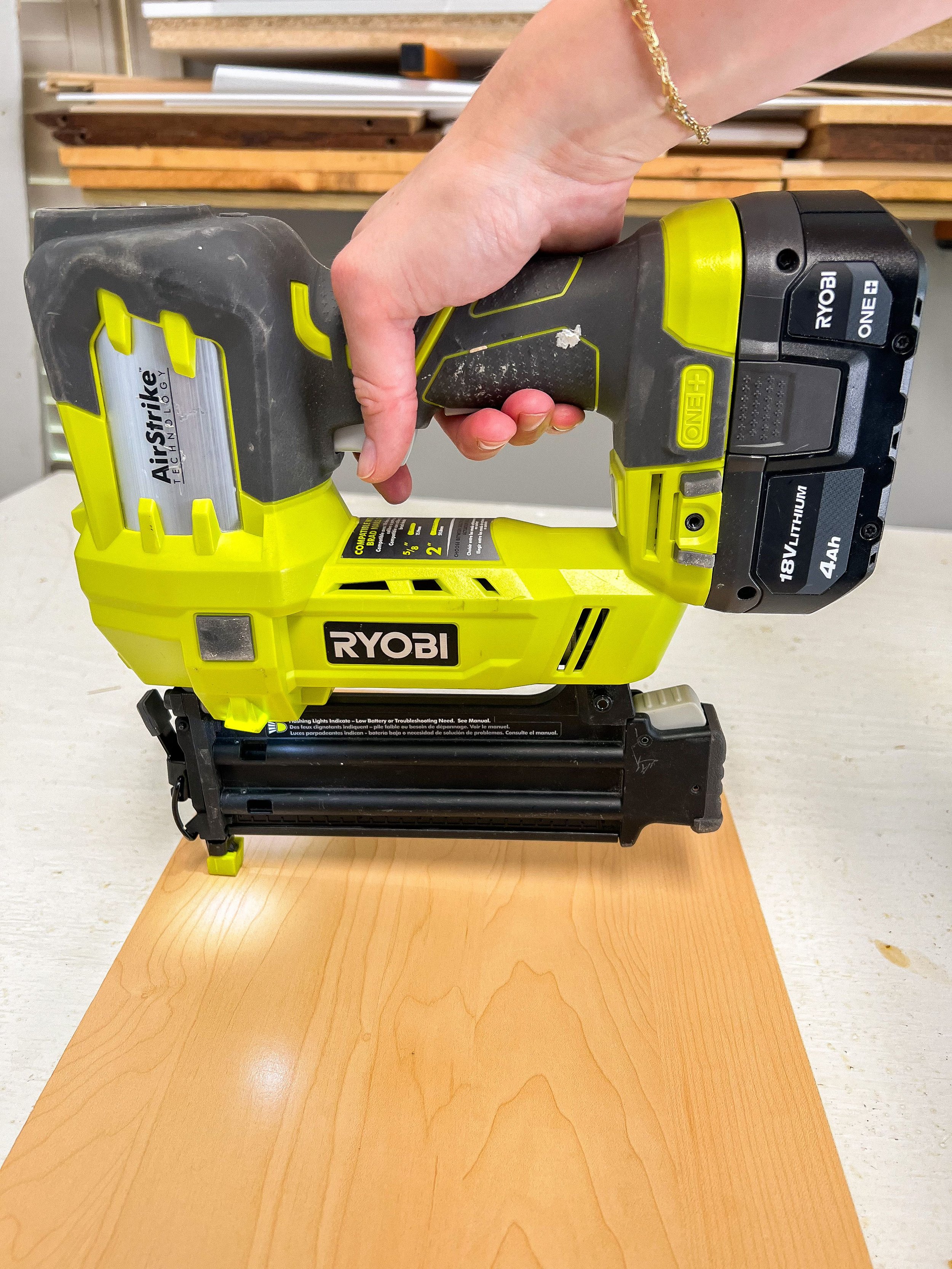 Ryobi airstrike 18 gauge brad nailer hotsell