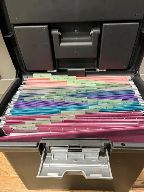 Closing Out the School Year Using the Forever File Box — Breezing Through