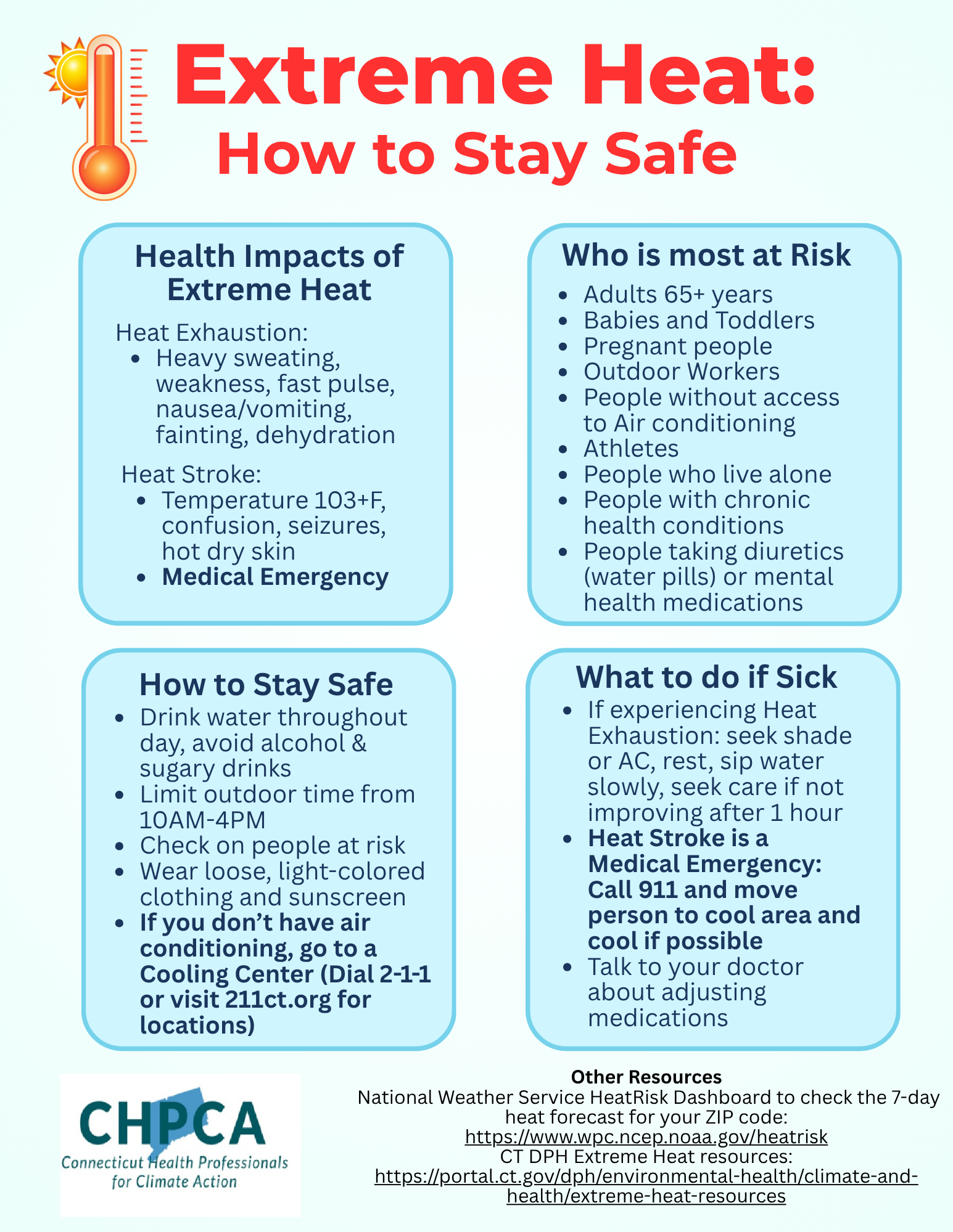 Extreme Heat Info Flyer