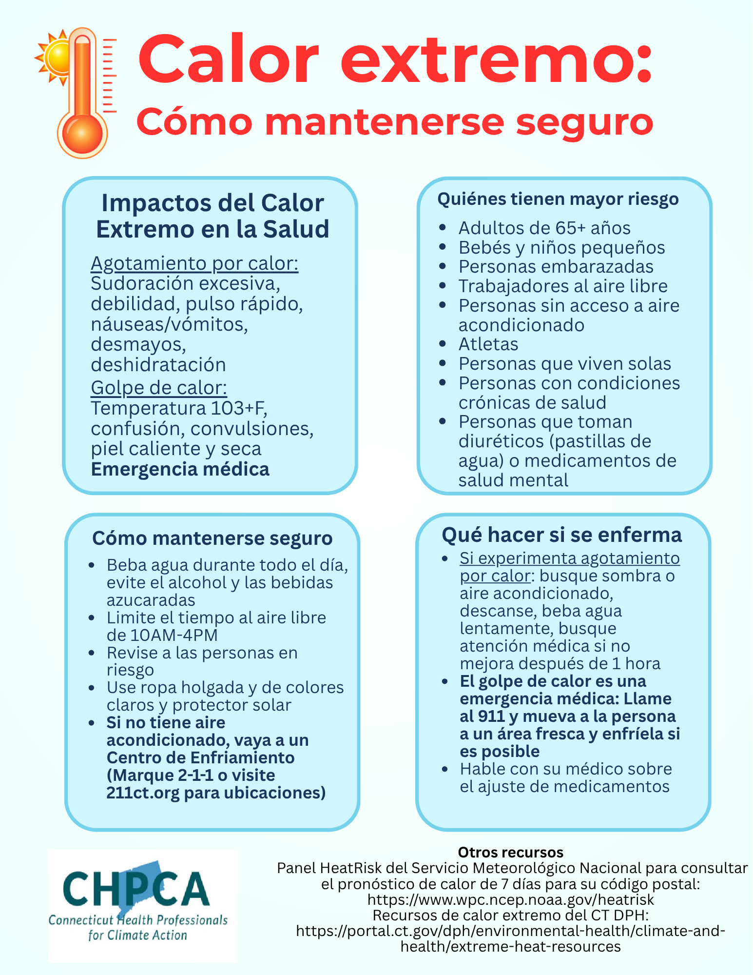 Spanish Extreme Heat Flyer