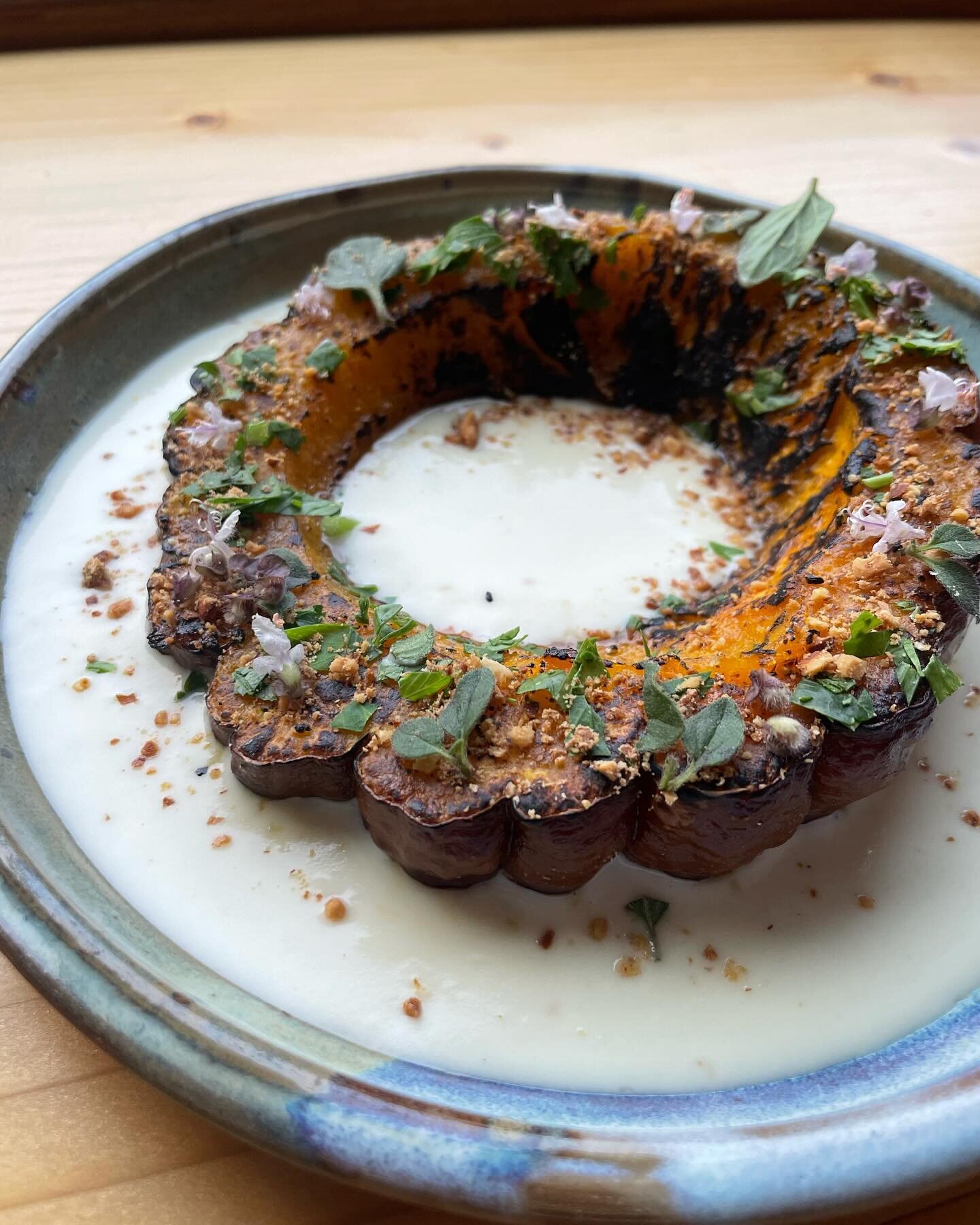 We&rsquo;ve got some proper autumn comfort food settling into the menu this week &mdash; Roasted Black Futsu Pumpkin with Brebirousse d&rsquo;Argental, hazelnuts, &amp; african basil. Salt Cod &amp; Potato Brandade with kennebec potatoes, thyme, and 