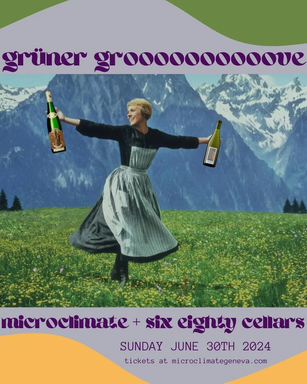 Get ready to groove, wine lovers! Microclimate is teaming up with @sixeightycellars to host a wine-tasting event celebrating Gr&uuml;ner Veltliner in its many forms. We&rsquo;ll be sipping on crispy Gr&uuml;-Ve from around the world that&rsquo;ll tra