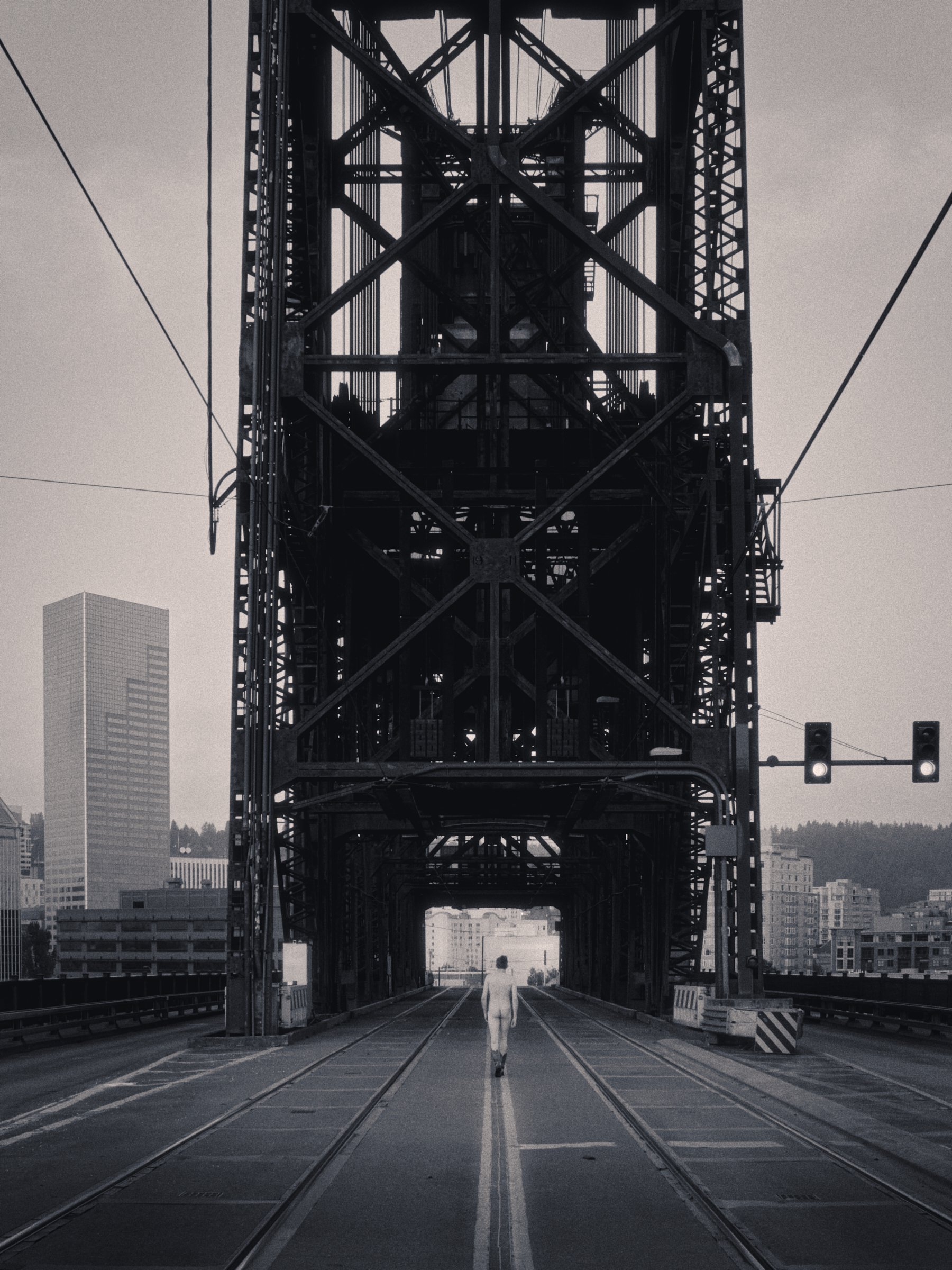 Bridgetown Nudes, Fox, Steel Bridge, Portland, Oregon, USA 2014
