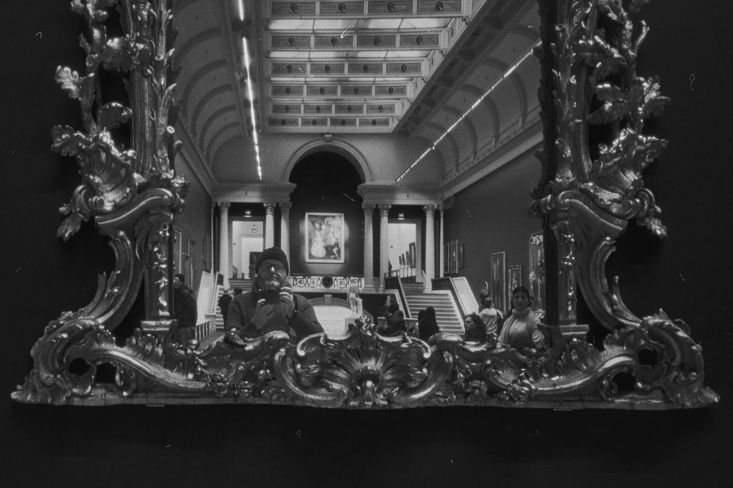 Self-portrait at National Gallery of Ireland, Dublin, Ireland 2026 photographed by Dave Haworth