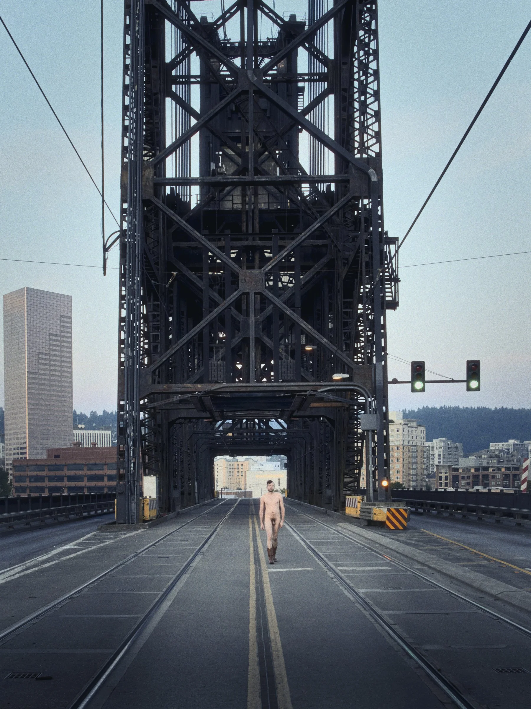 Bridgetown Nudes, Fox, Steel Bridge, Portland, Oregon, USA 2014
