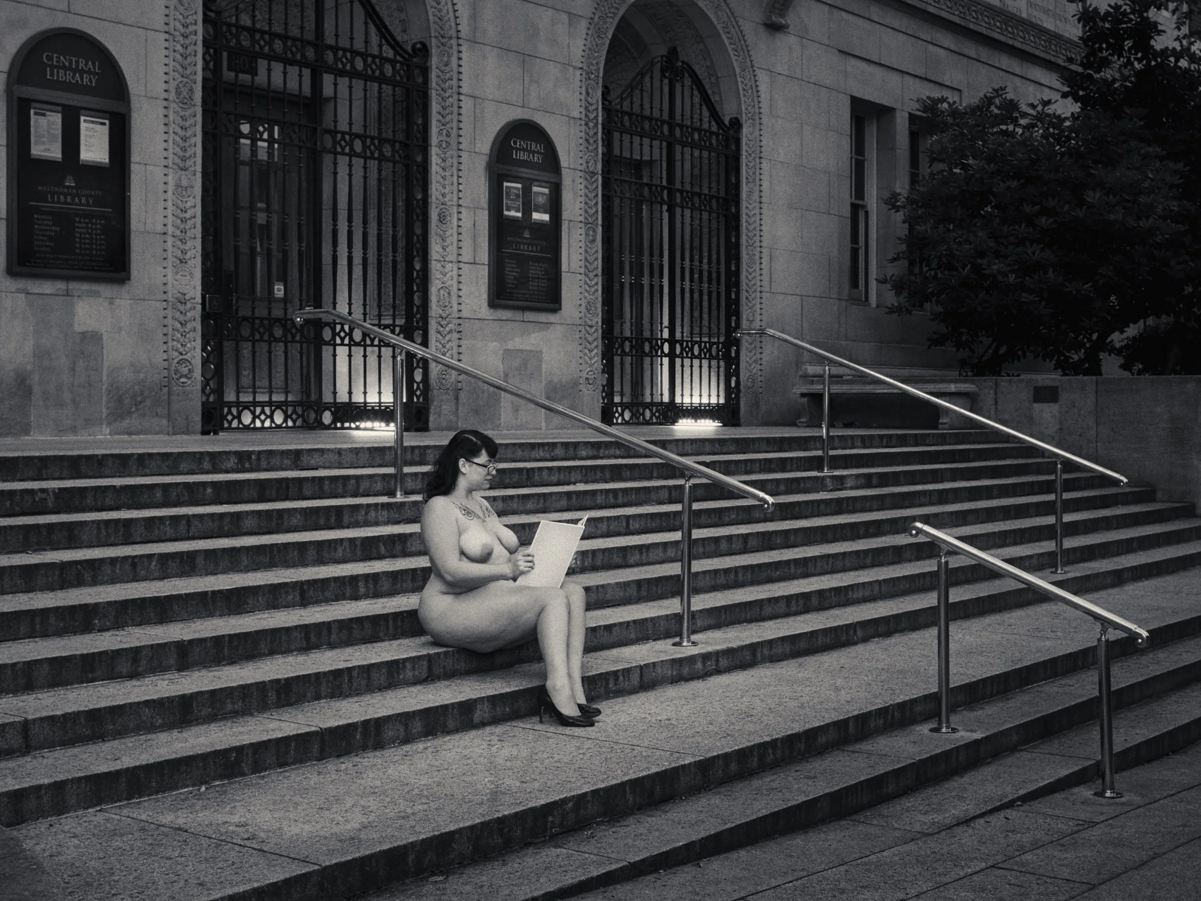 Bridgetown Nudes, Stella, Multnomah County Central Library, Portland, Oregon, USA 2014