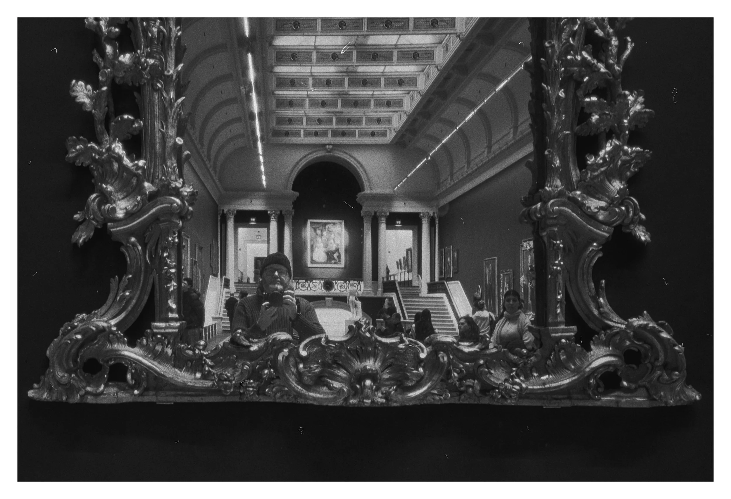 Self-portrait at National Gallery of Ireland, Dublin, Ireland 2026 photographed by Dave Haworth