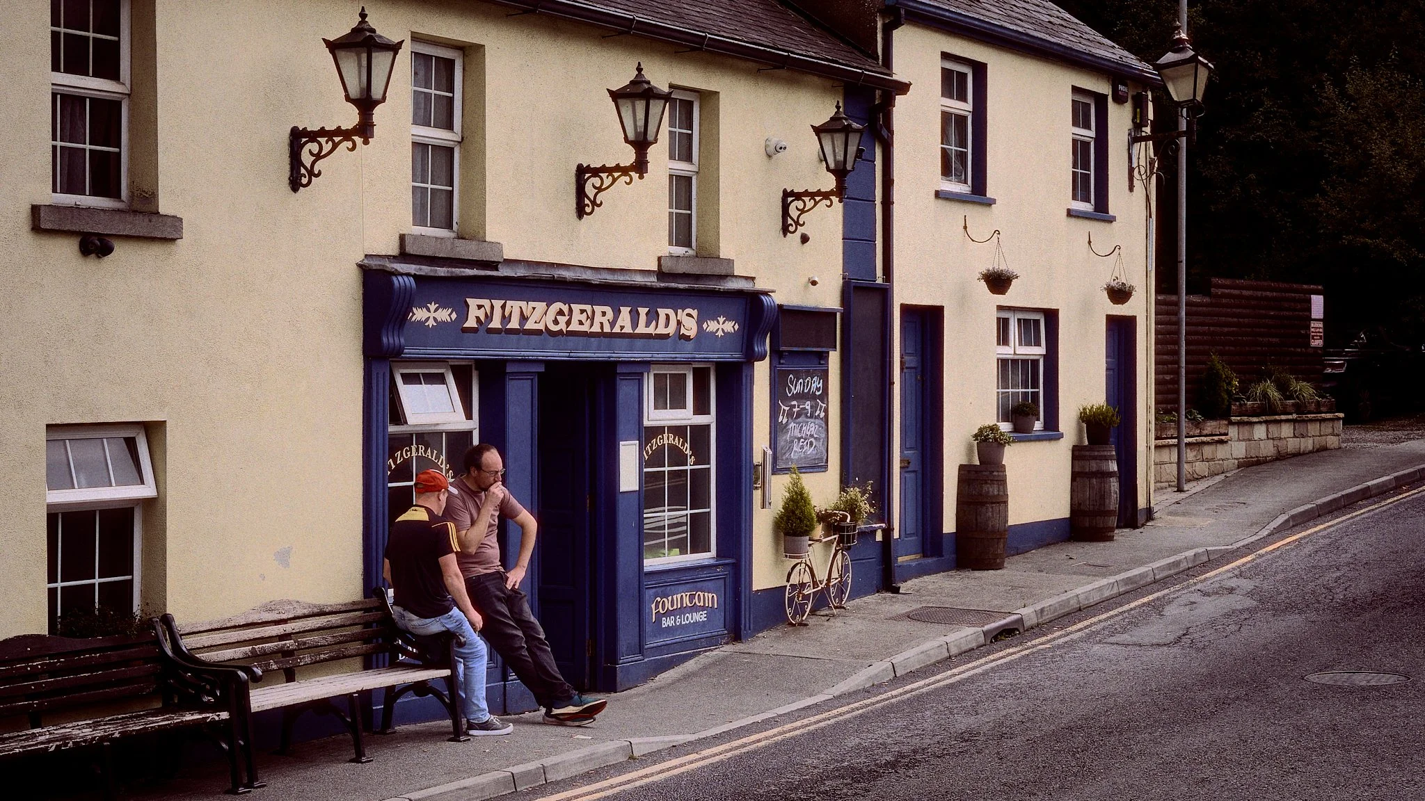 One Take - Ireland "Between Pints", Fitzgerald's, Avoca, Co Wicklow, Ireland 2024. Fitzgerald's was made famous during filming of the BBC show "Ballykissangel".
Photographed by Dave Haworth