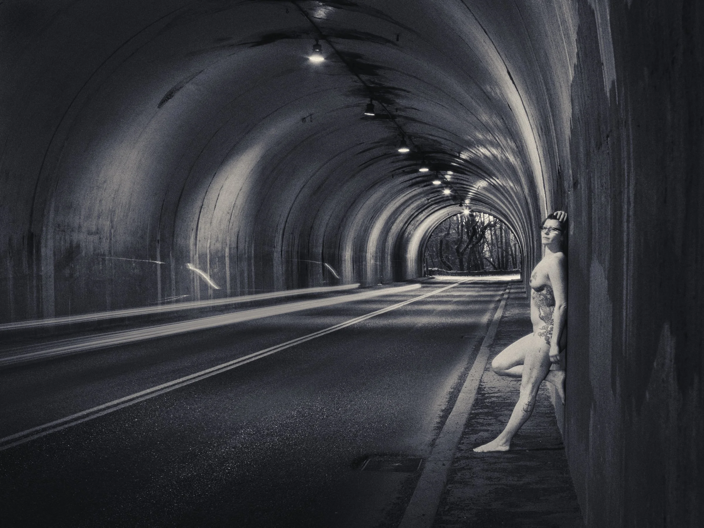 Bridgetown Nudes, Ellyks, NW Cornell Tunnel, Portland, Oregon, USA 2015