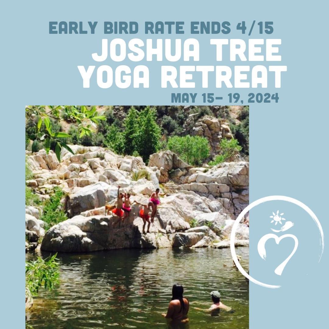 🌵✨ Dive into the magic of Joshua Tree with us! Join the transformative Yoga Retreat led by Pete Guinosso from May 15th to May 19th, 2024. 🧘&zwj;♂️ Immerse yourself in daily yoga sessions, guided hikes, and a trip to the enchanting Deep Creek Hot Sp