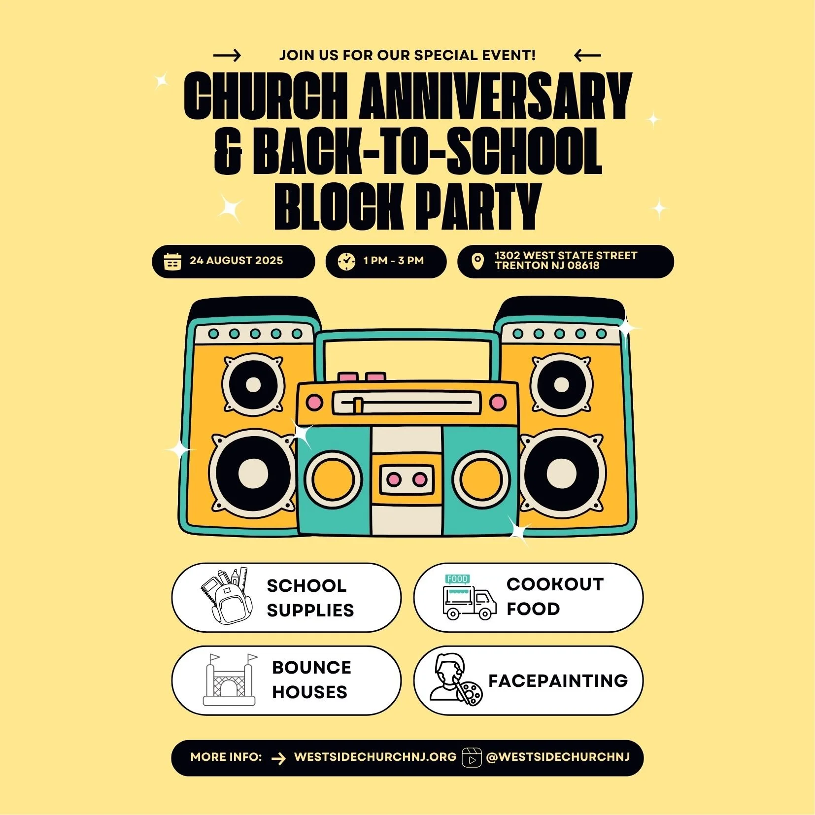 Church Anniversary & Back-to-School Block Party