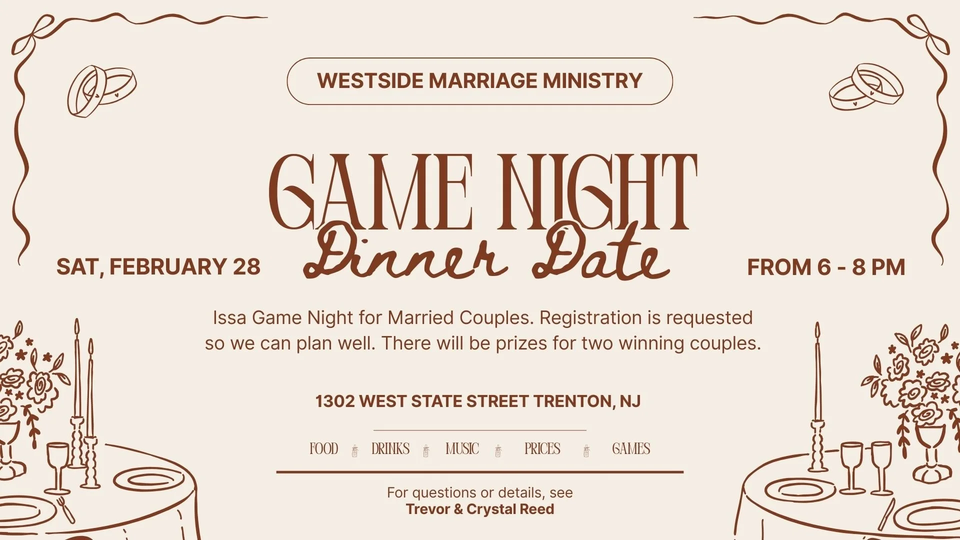 Marriage Ministry Game Night