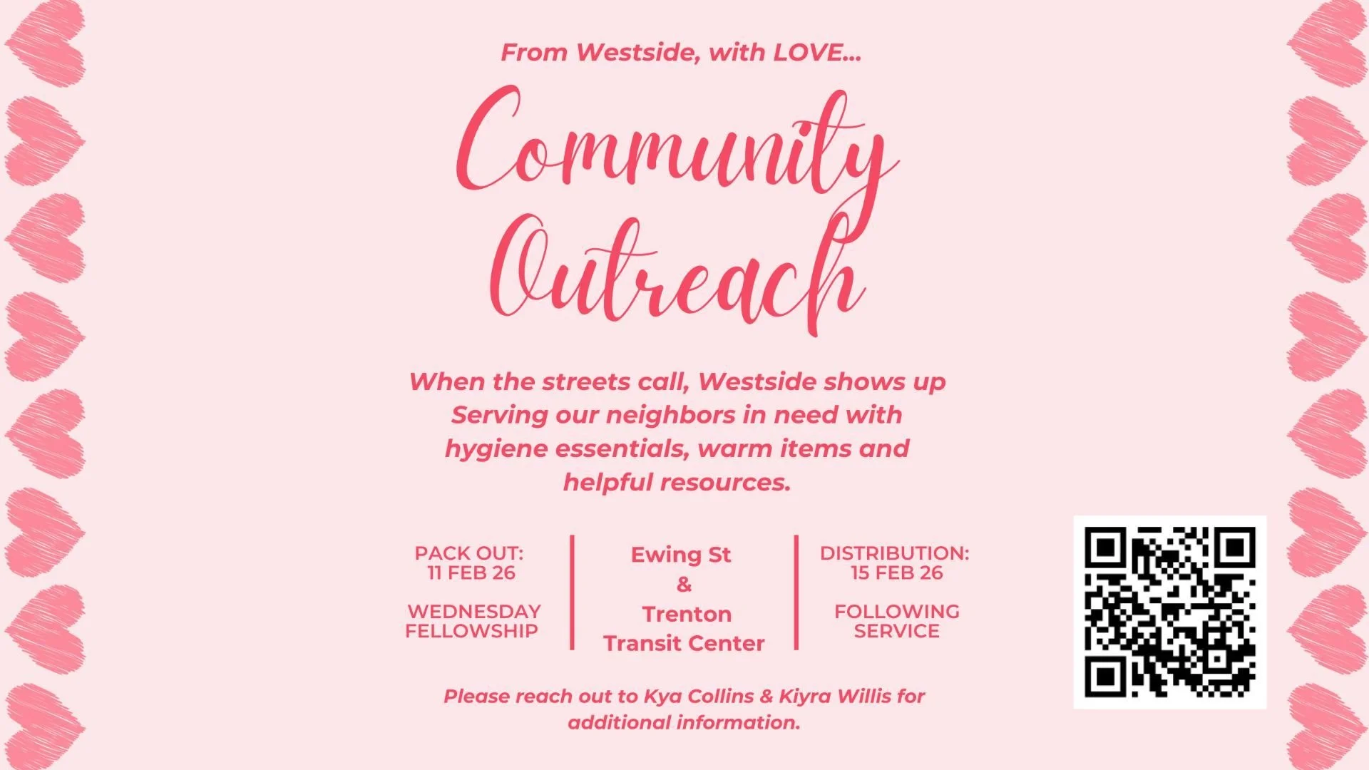 From Westside With love…Community Outreach