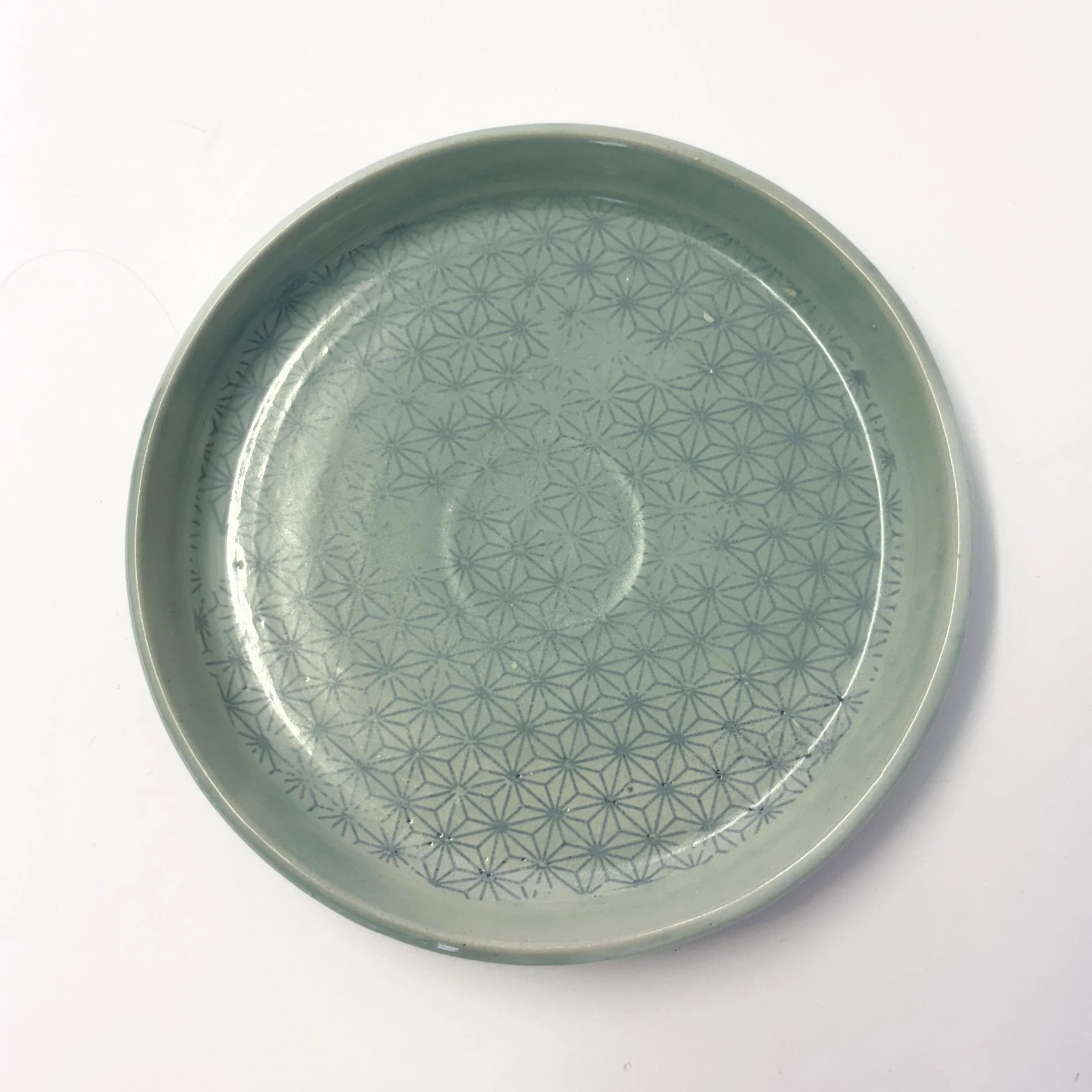 Asanoha plate 1 . Free P&p