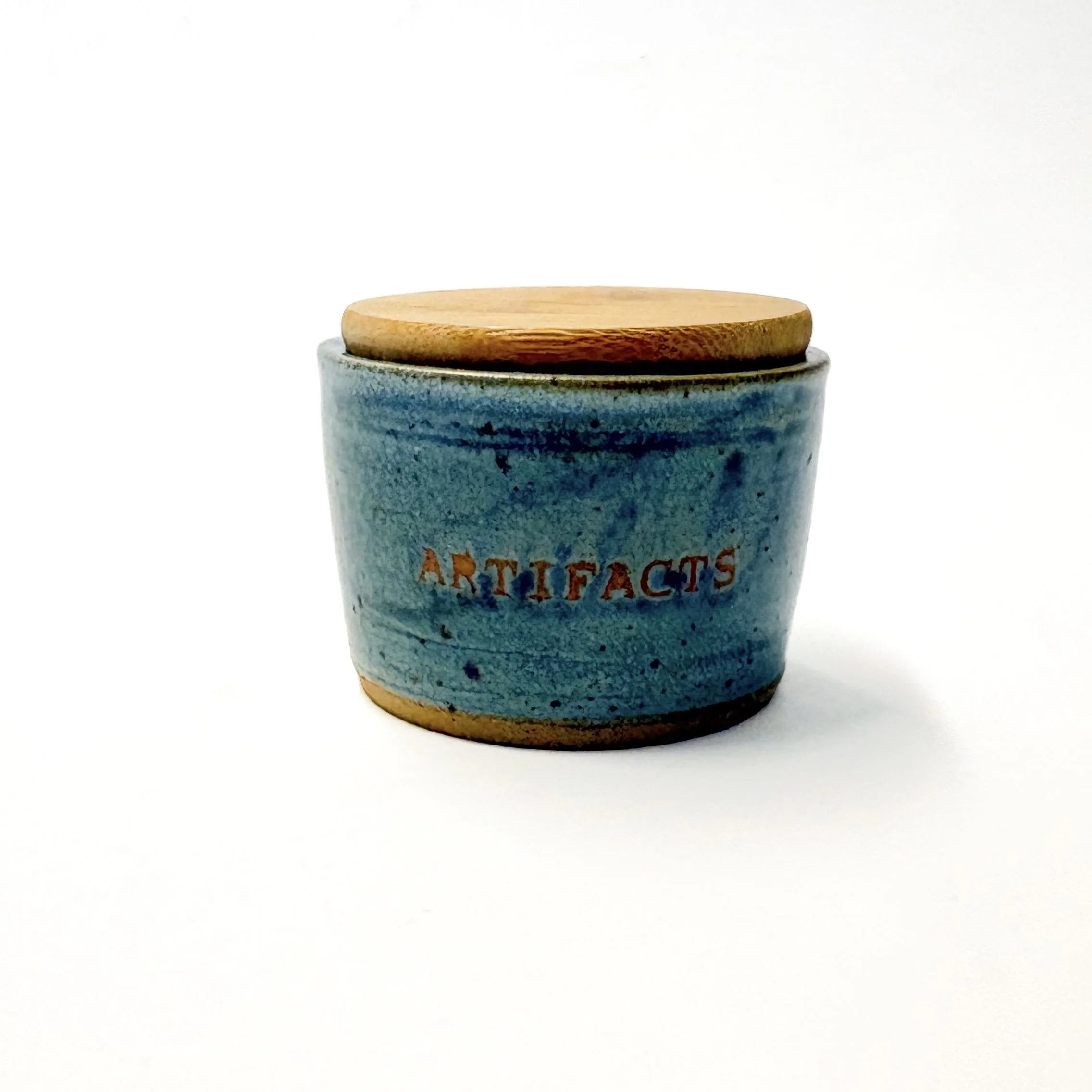 Artefacts lidded jar. Free postage