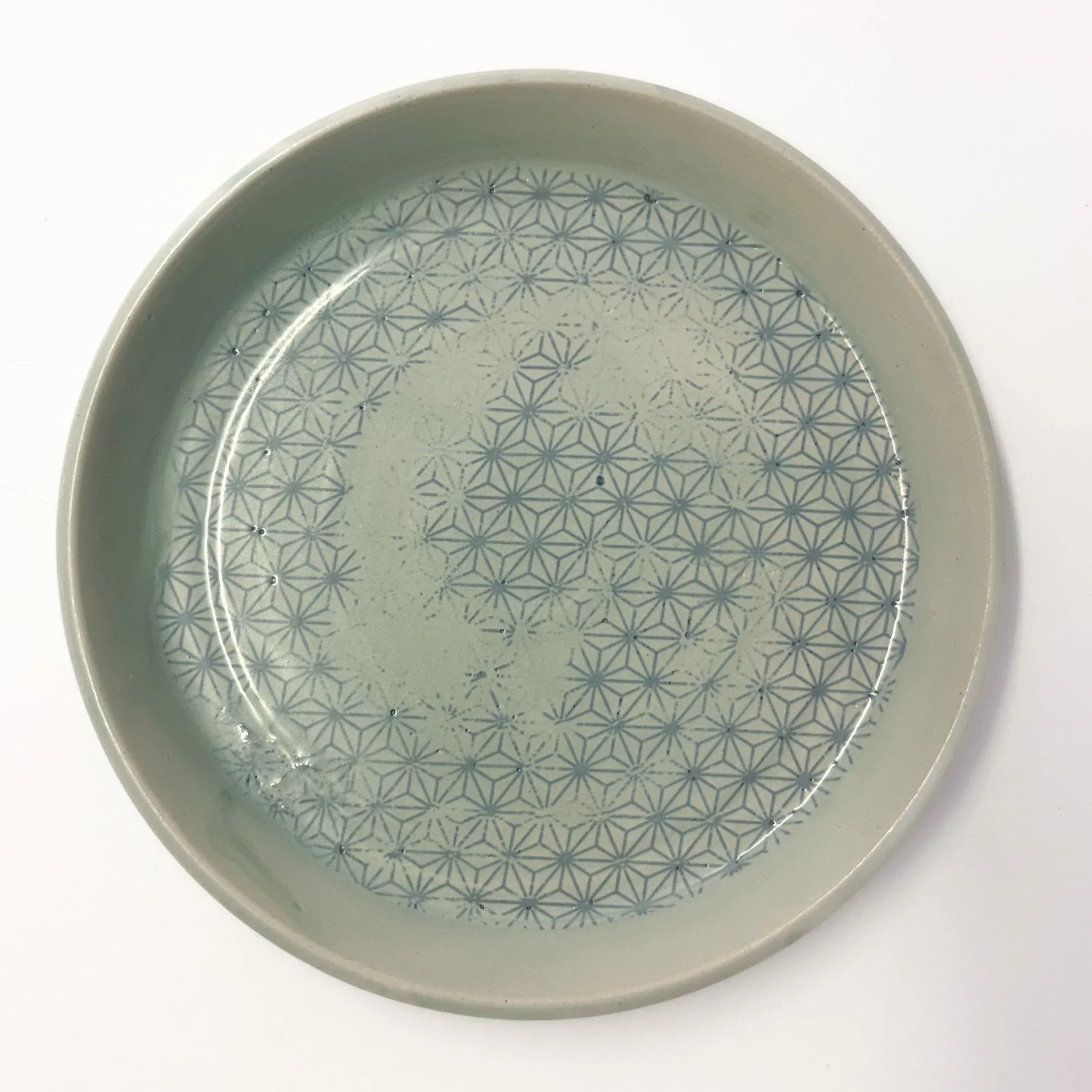 Asanoha plate 2. Free P&P