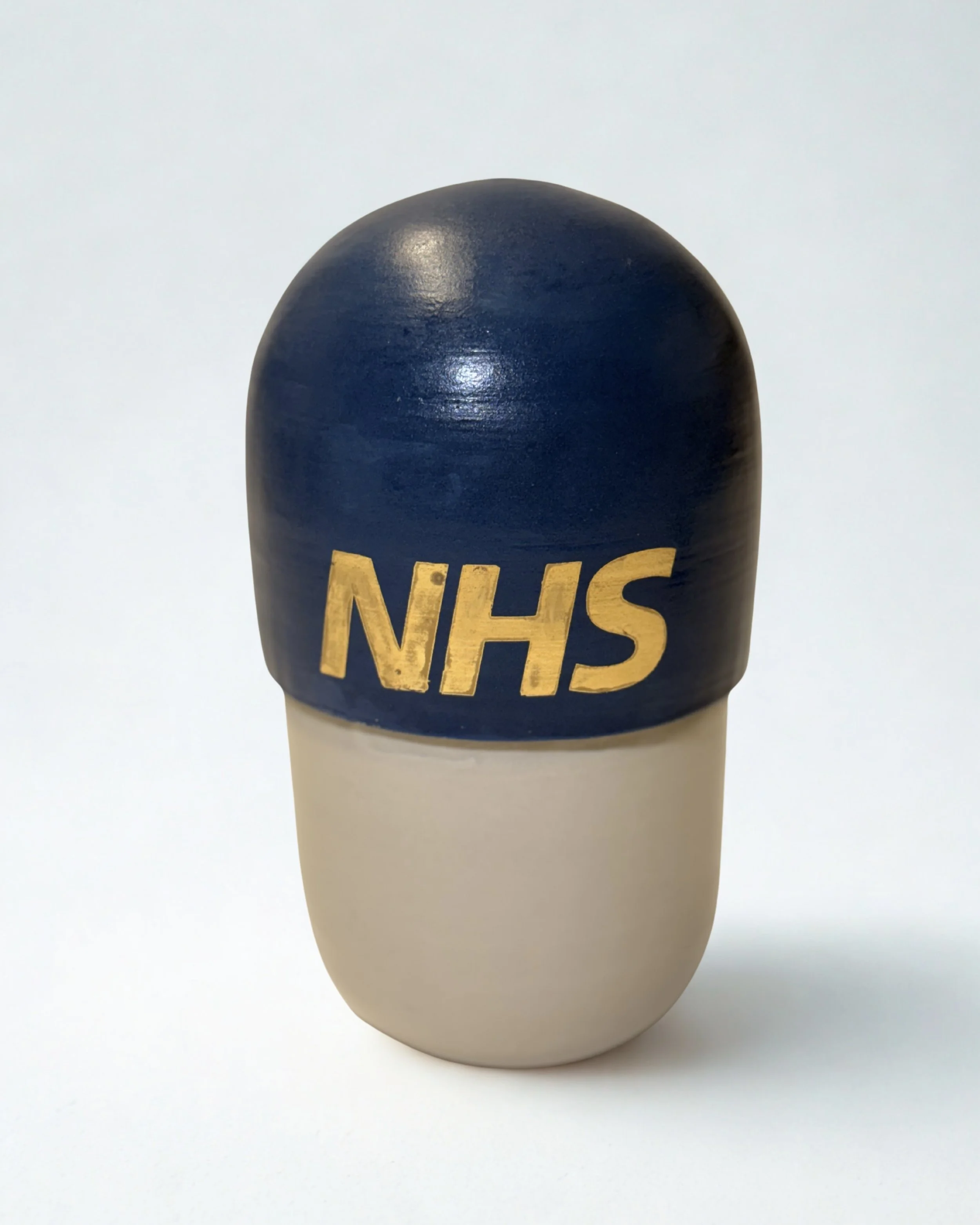 Handcrafted Ceramic Capsule Storage pot. Free postage