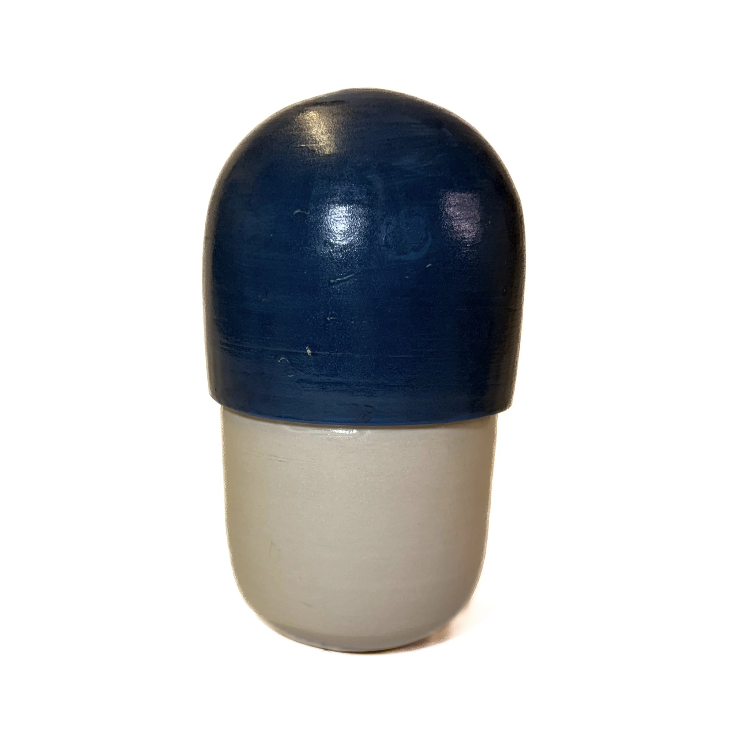 Handcrafted Ceramic Capsule Storage pot