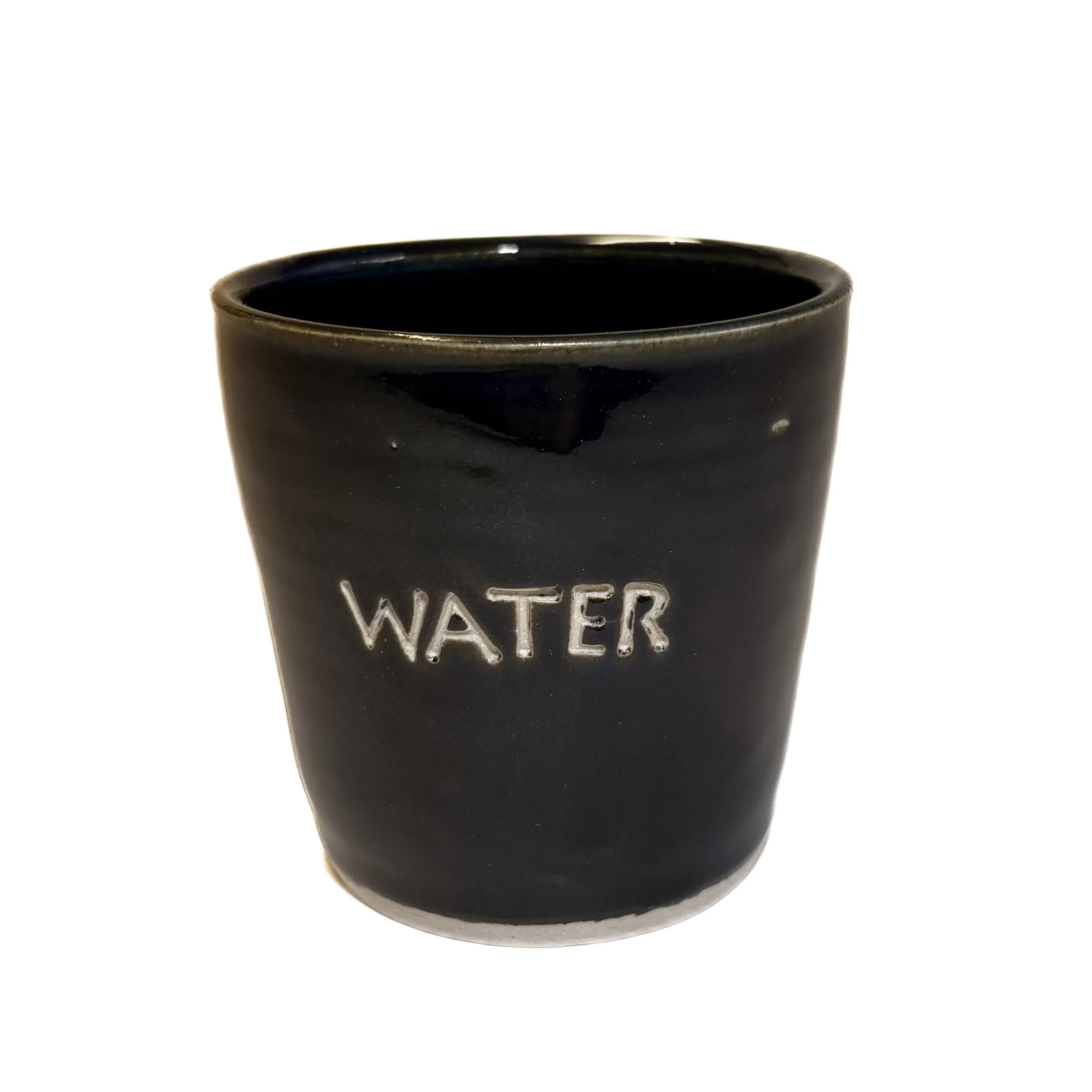 Black Ceramic Water Wine Mug