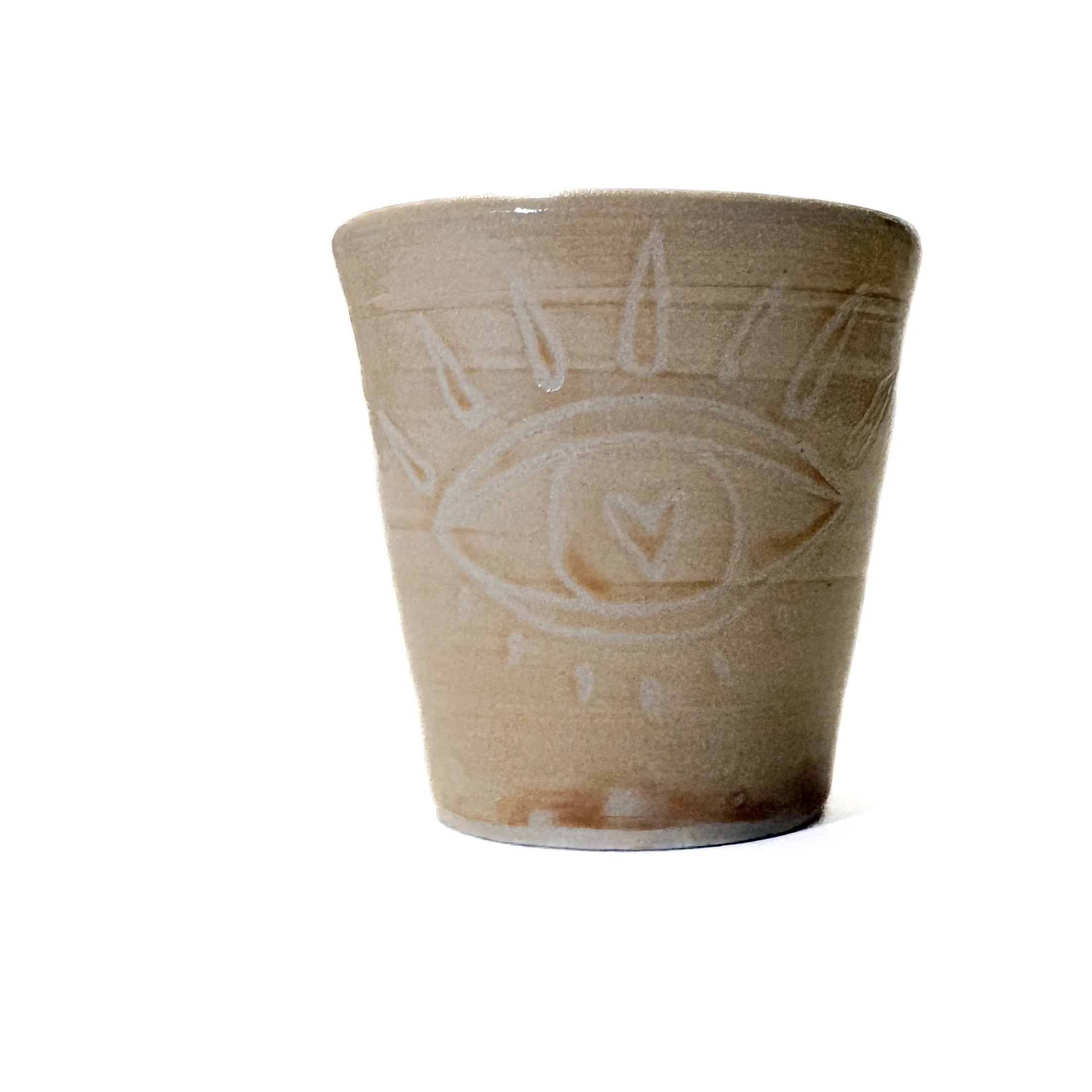 SUPERSECONDS evil eye cup peach.  Free postage
