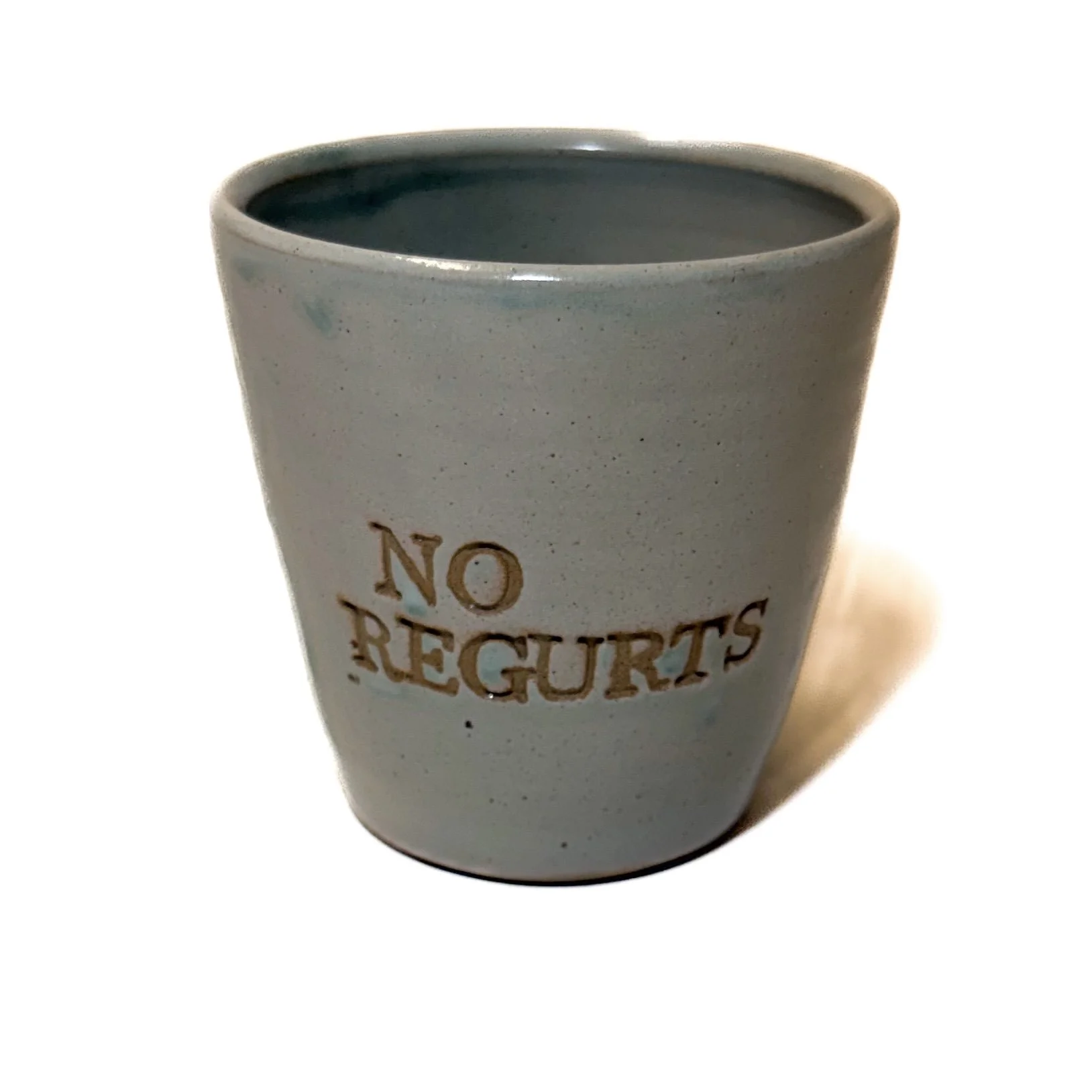 'No Regurts' Ceramic Mug. Free postage