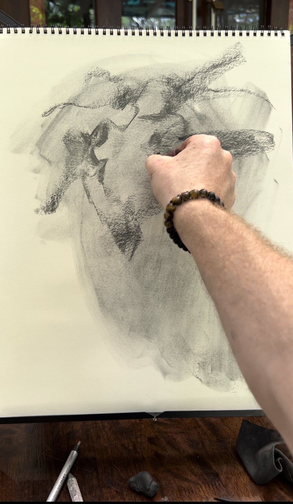 Two Min Original Charcoal Gesture Drawing — NATHAN AARDVARK