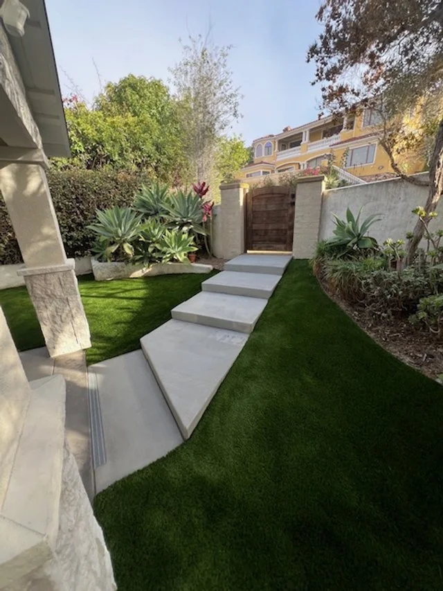 Concrete walkway in La Jolla, CA