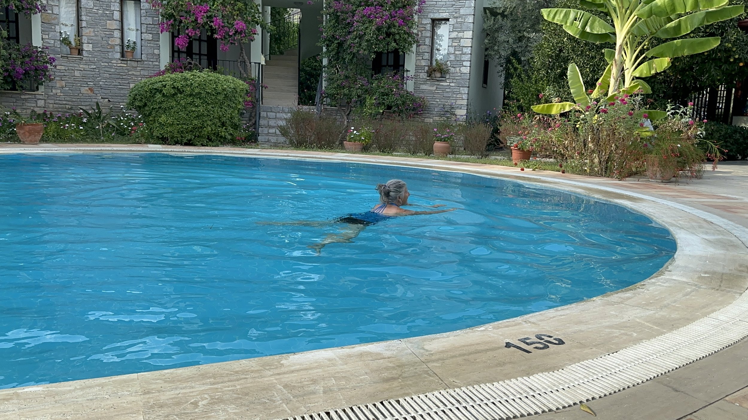   Not taking a swim is not an option  