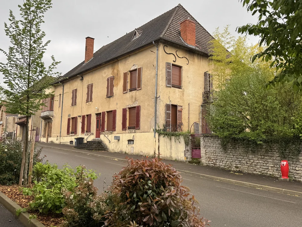   We walked into the village…  