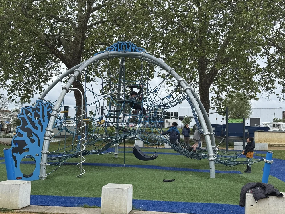   There’s a really cool playground at the marina  