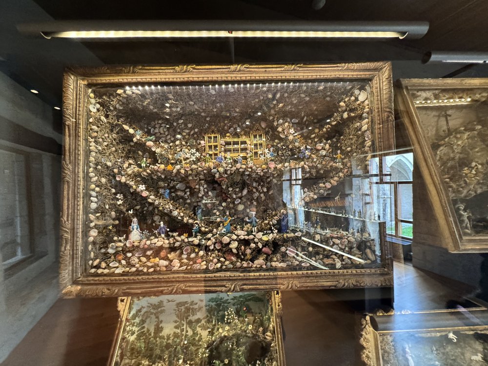   One of 300 enameled glass dioramas.  