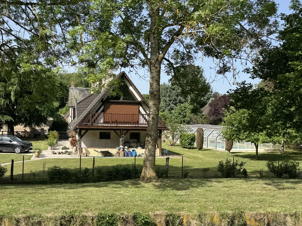   This house has an in-ground, covered swimming pool!  