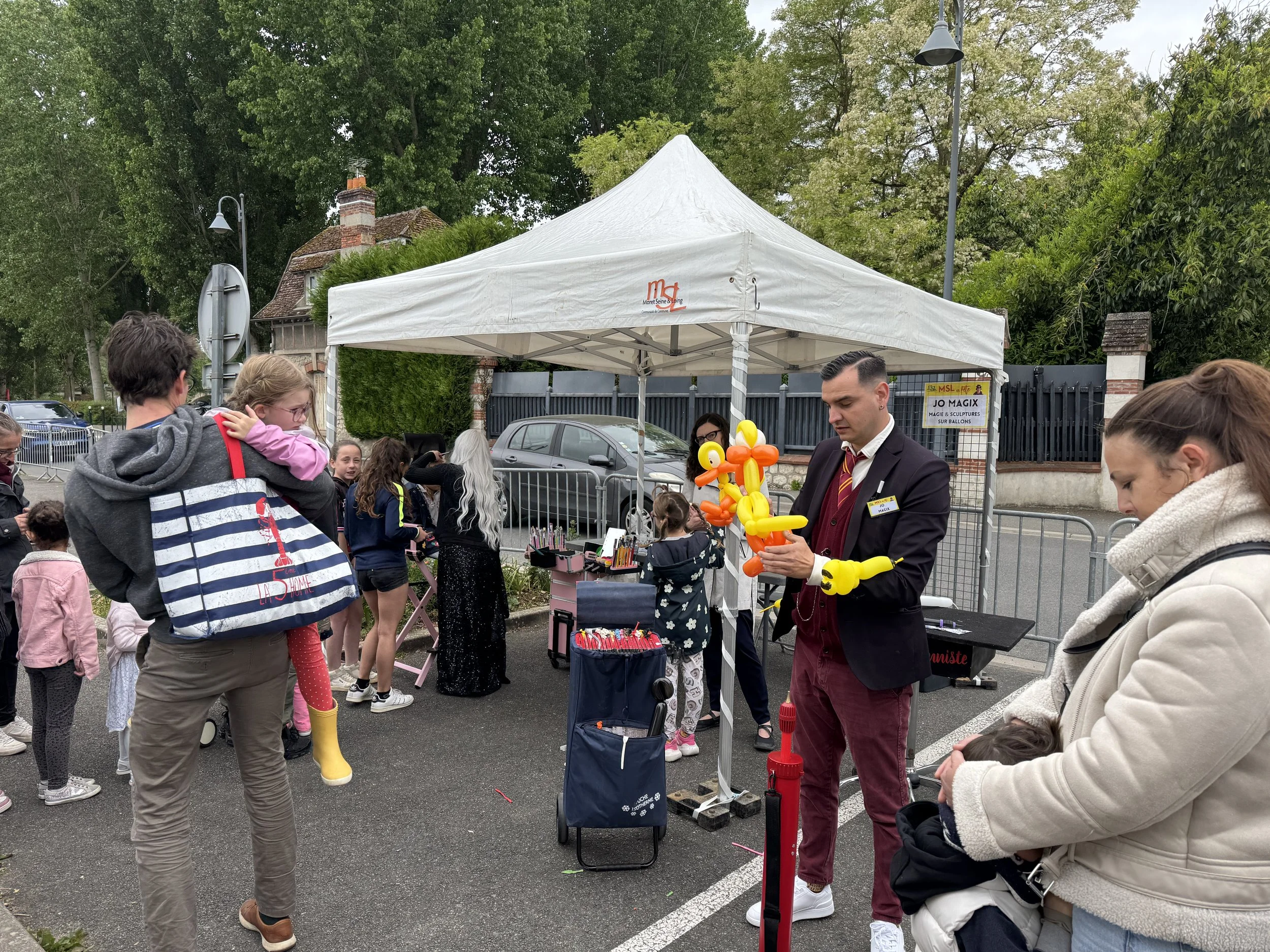   Face painting and balloon animals  