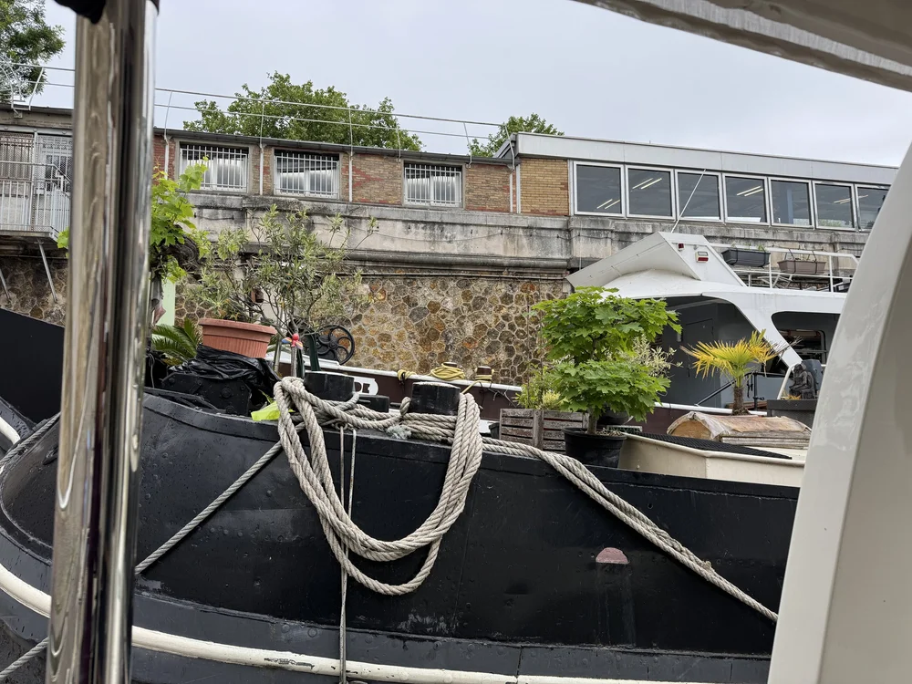   Our giant neighbor barge.  