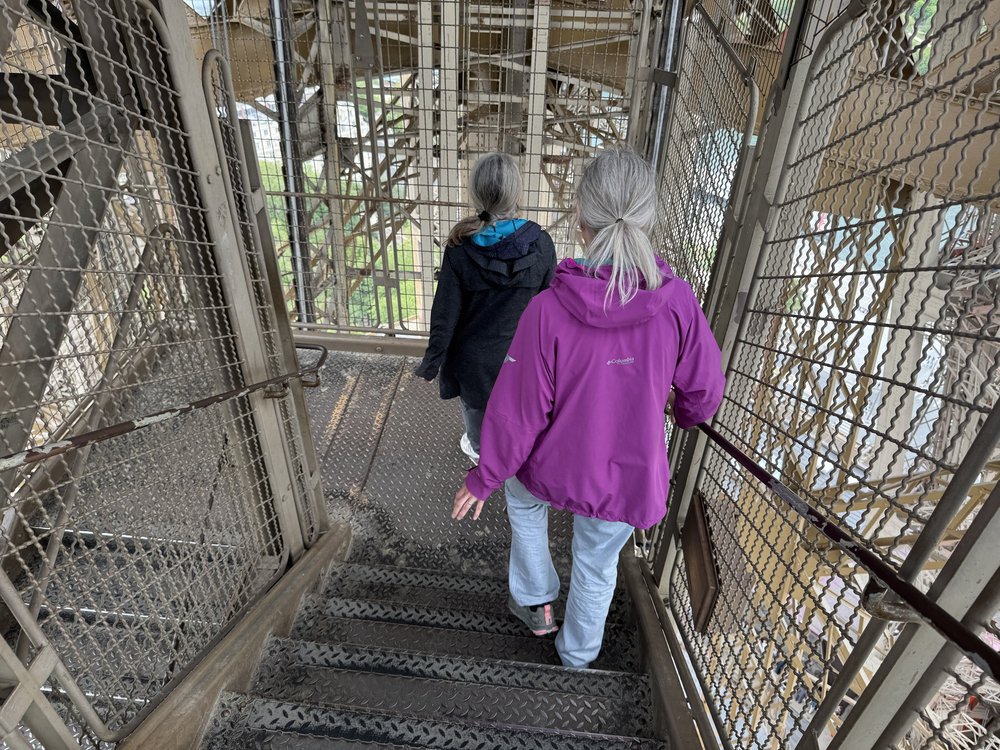   Took the elevator up, walked down.  