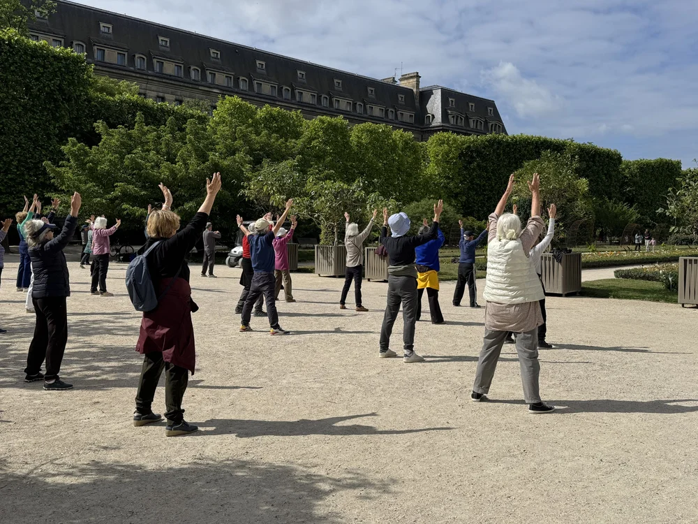   Tai Chi in the park.  